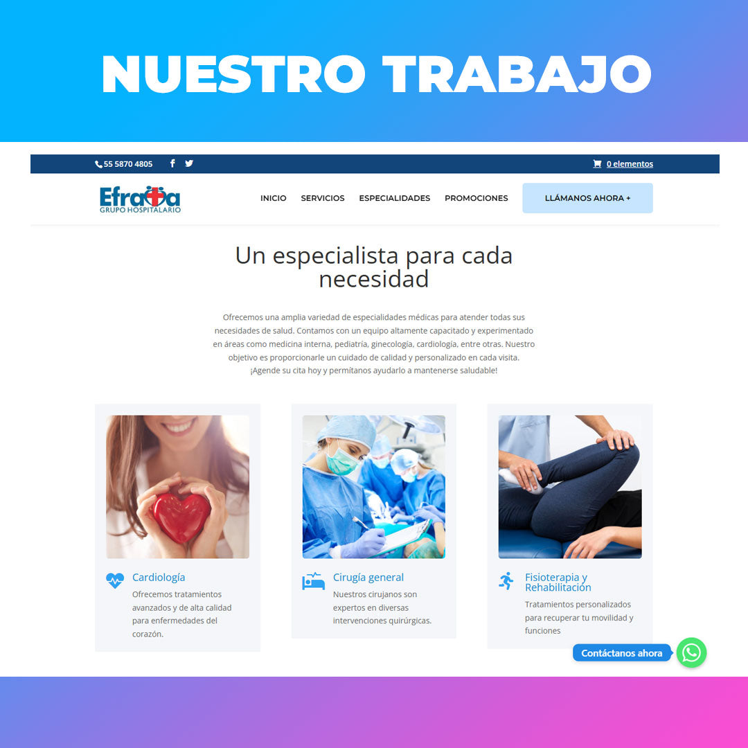 Diseño de página web emprendedor